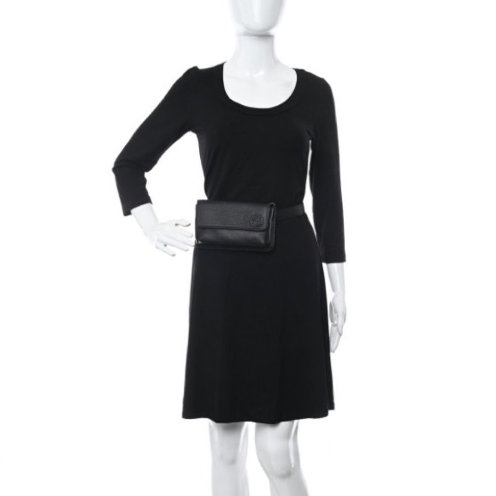 Brand New With Box And Dustbag Gucci Black Leather Belt Bag